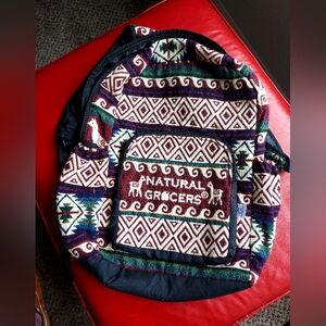 Backpack - wool exterior, acrylic interior